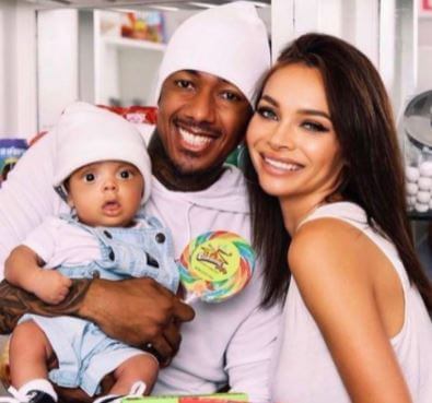 Alyssa Scott with her ex-boyfriend Nick Cannon and late son Zen.